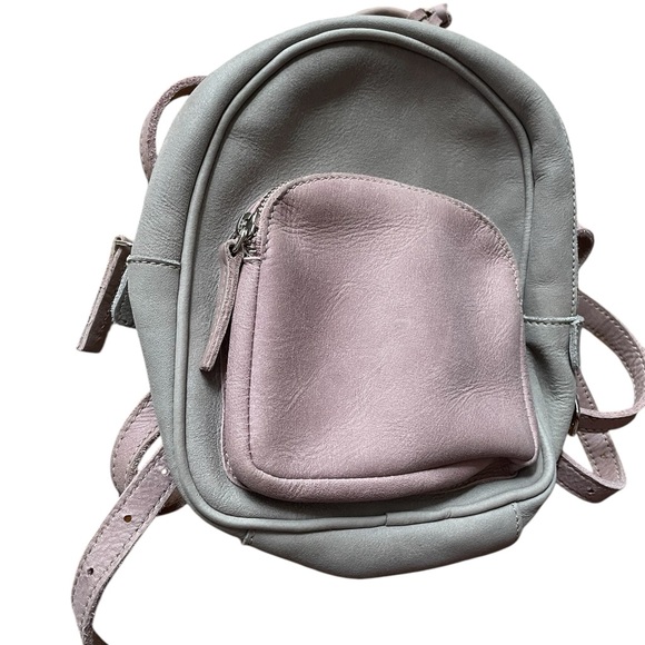 Roots Pastel Pink and Gray Women's Backpack - Picture 2 of 12